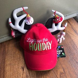 Disney Parks Light Up the Holiday Red Mickey Cap